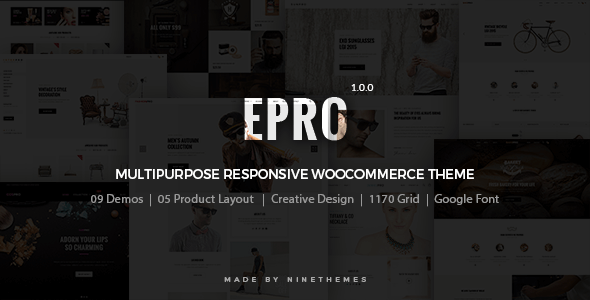ePro v1.0 – Responsive Multipurpose WordPress WooCommerce Theme
