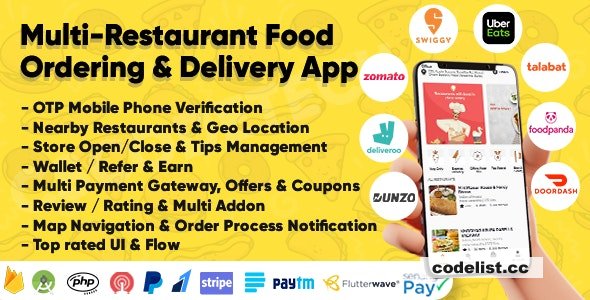 Eatggy v2.0 - Multi Restaurant Food Ordering &amp; Delivery Application
