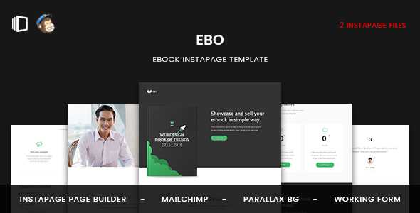 Ebo - Ebook Instapage Template