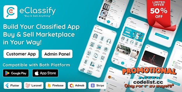 eClassify v2.8.0 - Classified Buy and Sell Marketplace Flutter App with Laravel Admin Panel - nulled