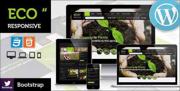 ECO v2.0 - Responsive Environment WordPress Theme