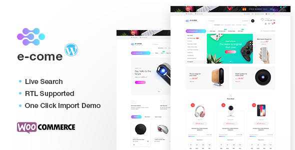 Ecome v1.5.1 - Electronics Store WooCommerce Theme