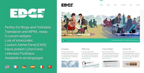 Edge - Themeforest Magazine & Blog WordPress Theme