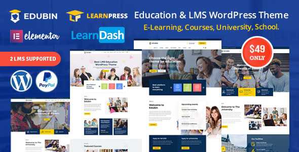 Edubin v3.0.8 - Education LMS WordPress Theme