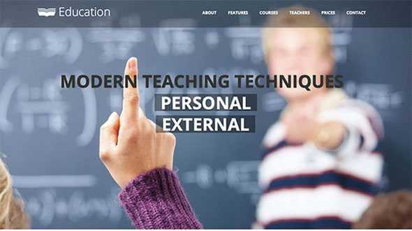 Education - Creativemarket Single Page Theme