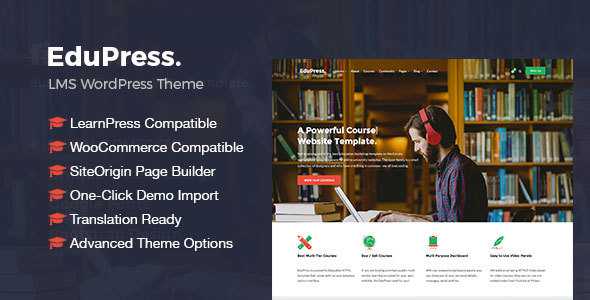 EduPress v1.1 - Responsive LMS, University Education Theme