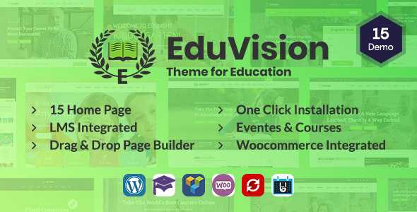 Eduvision v1.0 - Online Course Multipurpose Education WordPress Theme
