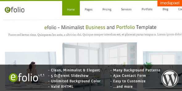 efolio - Themeforest Business and Portfolio WP Theme