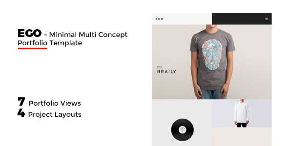 EGO - Multi-Concept Portfolio -Freelancer / Agency
