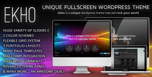 Ekho - Themeforest Unique Responsive WordPress Theme
