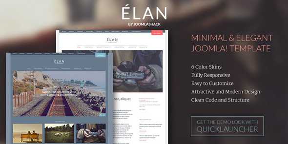 Elan v1.0 - Joomlashack Minimal and Elegant Template