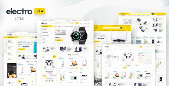 Electro v2.0 - Electronics eCommerce HTML Template
