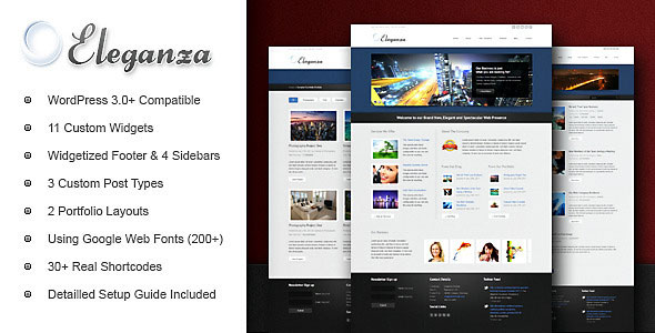 THEMEFOREST ELEGANZA CORPORATE BUSINESS WP THEME