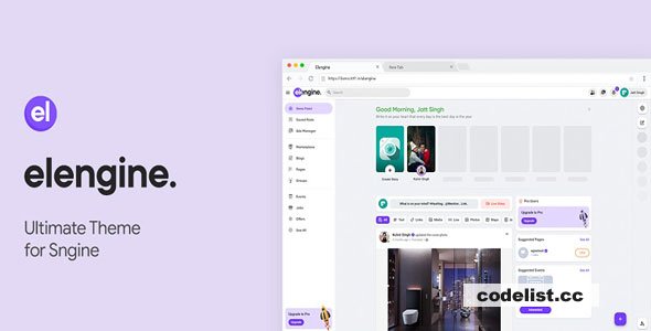 Elengine Theme for Sngine v1.9