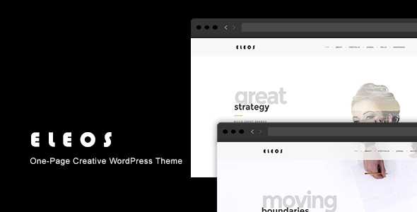 Eleos v1.3.1 - One-Page Creative WordPress Theme