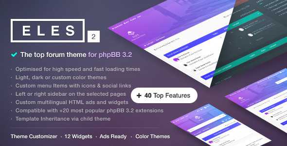 Eles v2.4.0 - Responsive phpBB 3.2 Theme