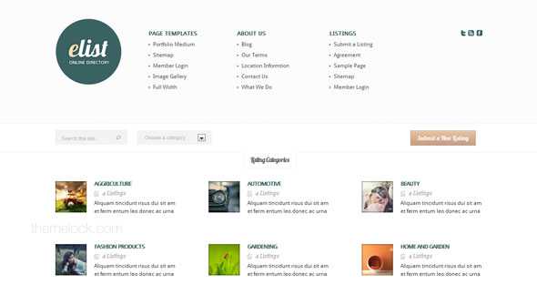 eList - Elegantthemes Directory WordPress Theme