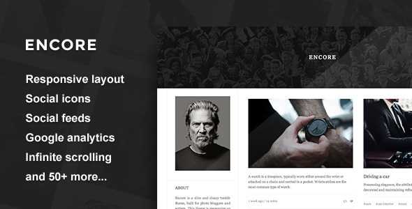 Encore - Magazine style Tumblr Theme