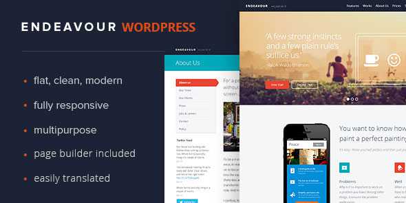 Endeavour - Themeforest Multipurpose Business Portfolio