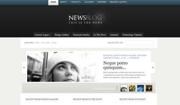 eNews - ElegantThemes WordPress Theme