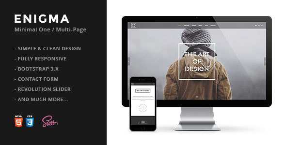 Enigma - Creative Responsive Minimal HTML Template