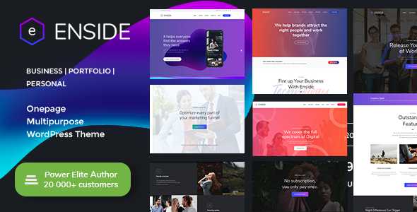 Enside v1.2.4 - Multipurpose Onepage WordPress Theme