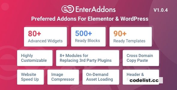 Enter Addons Pro v1.0.5 - Preferred Addons For Elementor And WordPress