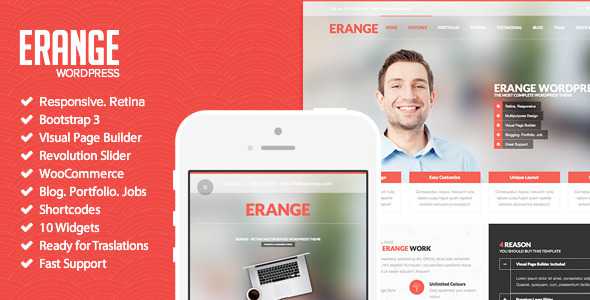 Erange - Responsive Multipurpose WordPres Theme
