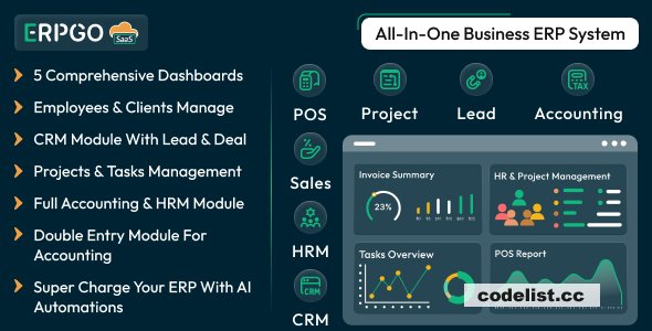 ERPGo SaaS v9.1 – All-In-One Business ERP System - nulled