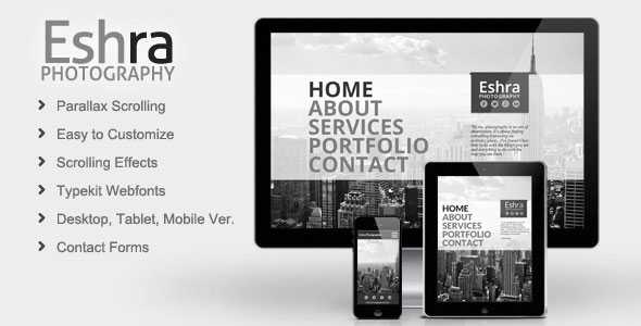 Eshra Photography - Themeforest Muse Theme