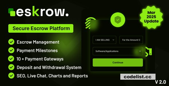 Eskrow v3.0 - Secure Escrow Platform