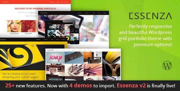 Essenza v2.4 - Themeforest Responsive Grid Portfolio Theme