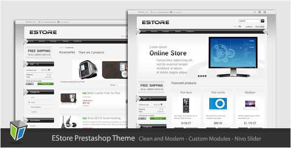 EStore - Clean and Modern Prestashop Themeforest Theme