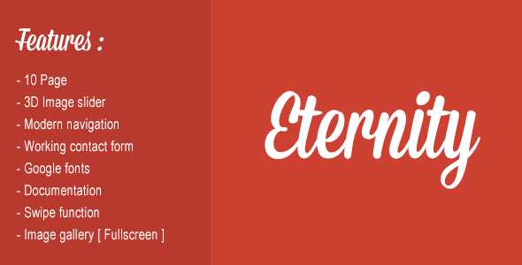 Eternity - Mobile website