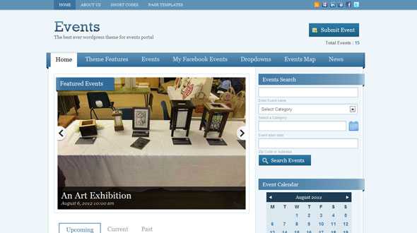 Events 2 - Templatic Wordpress Template
