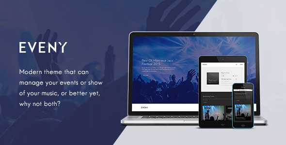 Eveny v1.4.3 - Events, Music & Gallery WordPress Theme