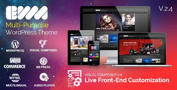 EWA v2.4 - Themeforest Bootstrap Multi-Purpose WP Theme