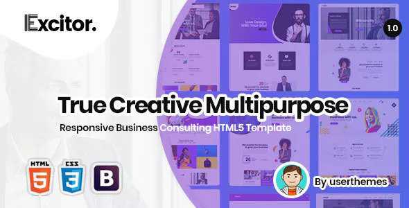 Excitor - Responsive Business Consulting HTML5 Template