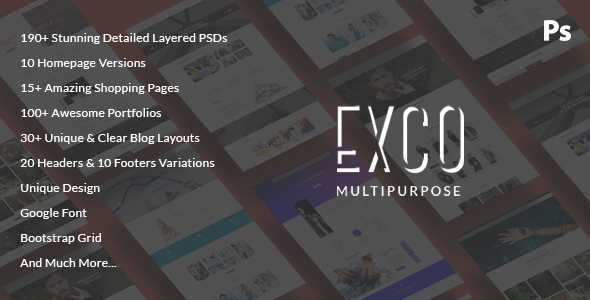ExCo - Multi-Purpose PSD Template