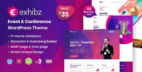 Exhibz v2.1.6 - Event Conference WordPress Theme