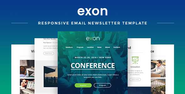 Exon v1.2 - Responsive Email Newsletter Template