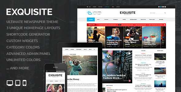 Exquisite - Themeforest Ultimate Newspaper Theme