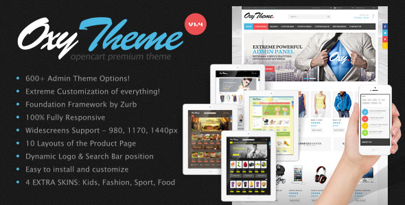 OXY - THEMEFOREST MULTI-PURPOSE RESPONSIVE OPENCART