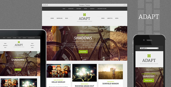 ADAPT A RESPONSIVE THEMEFOREST WORDPRESS THEME