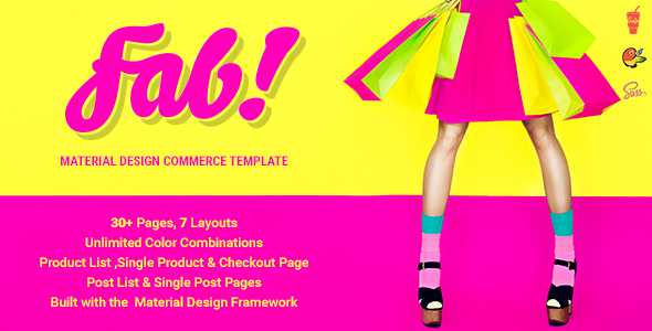 FAB! - Material Design Ecommerce HTML Template