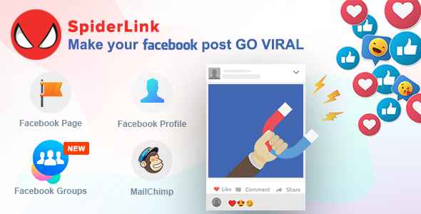 Facebook SpiderLink v2.4 - Make Your Facebook Post GO VIRAL