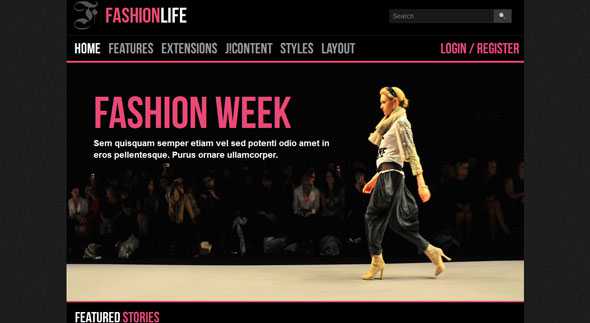 Fashion Life - JoomlaXTC Joomla Template