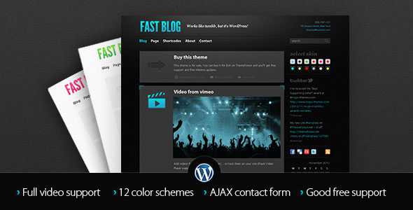 Fast Blog v1.7.4 - Themeforest Premium Theme