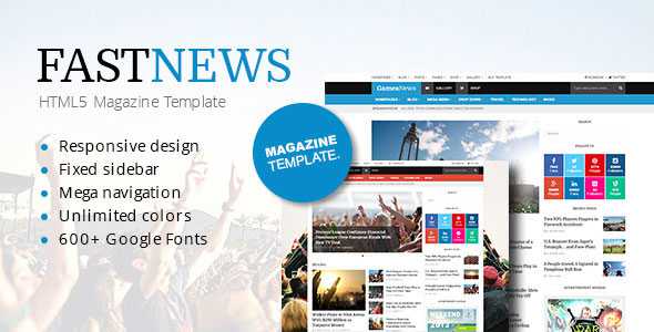 FastNews - Responsive Magazine Template