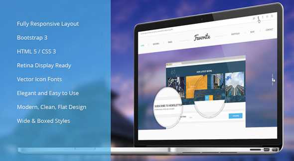 Favorite - Creativemarket Multi-Purpose Bootsrap Theme